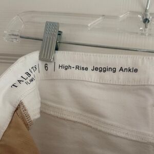 Talbots White High-Rise Jegging Ankle